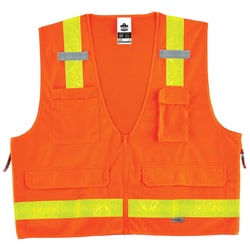 Ergodyne™ GloWear™ 8250ZHG Type R Class 2 Hi-Gloss Surveyors Vest