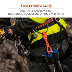 Ergodyne&trade;&nbsp;Squids 3400 Glove Clip Holder - Dual Clips