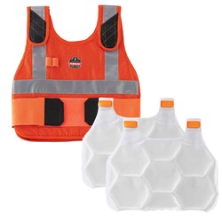 Ergodyne Chill-Its 6215 Premium FR Phase Change Cooling Vest with Packs