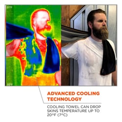 Ergodyne&trade;&nbsp;Chill-Its&trade; 6602MF Evaporative Microfiber Cooling Towel