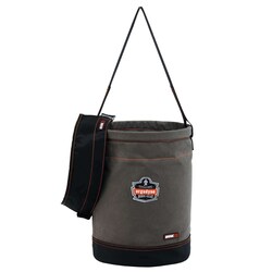 Ergodyne Arsenal 5930T Web Handle Canvas Hoist Bucket with Top Color: Gray:Personal