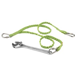 Ergodyne Squids 3311 Twin Leg Stainless Triple Carabiner Color: Lime:Personal