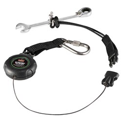 Ergodyne Squids 3001 Retractable Tool Lanyard with Carabiner and Loop Attachments