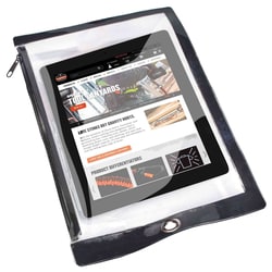 Ergodyne Squids 3765 Water Resistant Tablet Pouch and Trap Color: Clear:Personal