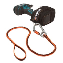 Ergodyne Squids 3108F(x) Tool Lanyard Single Locking Carabiner Color: Orange,