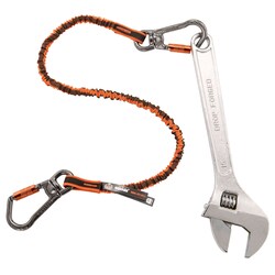 Ergodyne Squids 3119F(x) Double-Locking Dual Swivel Carabiner Tool Lanyard
