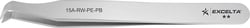 Excelta&trade; Fine Precision 110 deg Angulated Round Tip Cutting Tweezers