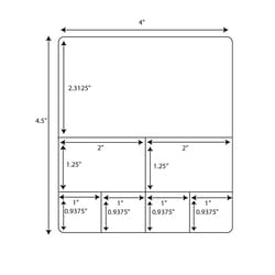 Fisherbrand Cerner / PathNet - Multi Set label 4-1/2 x 4 in., White:Facility