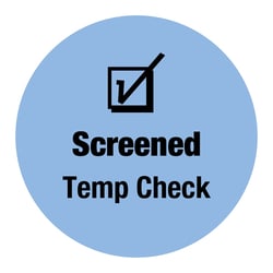 Fisherbrand Screened Temp Check Circle Label Blue | Buy Online | Fisher Scientific
