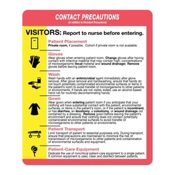 Fisherbrand™ Contact Precautions Information Label