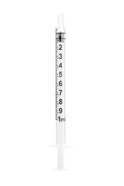 Fisherbrand Sterile Plastic Syringe, Laboratory Use Only 0.1 to 1 mL ...
