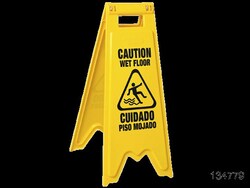 Vileda Professional Wet Floor Sign Sign, Floor; Caution Wet Floor; 28.5x12.8x9