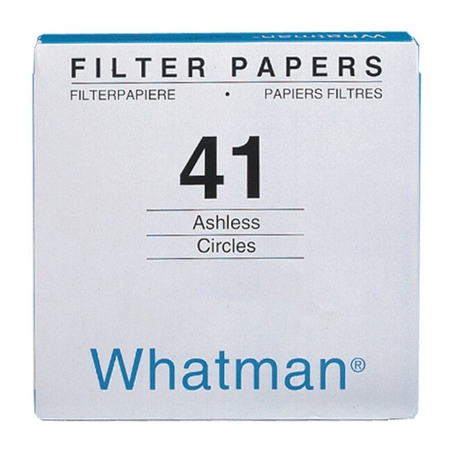 GE Healthcare Whatman™ Quantitative Filter Papers Grade 41 Grade 41