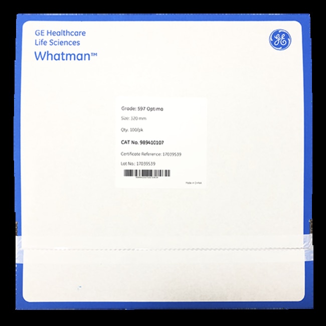 Cytiva Whatman Grade 597 Plus Qualitative Filter Paper, Circles 320 mm