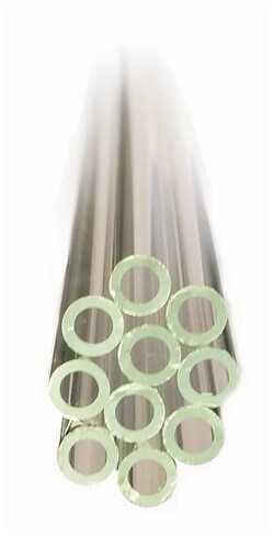 10-Pack Borosilicate Glass Blowing Tubing – 6 Inch Tubes, 7mm OD, 1.5mm Thick Wall (Pyrex Style)