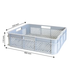 Gilac™ Perforated Stackable Crate with Handles