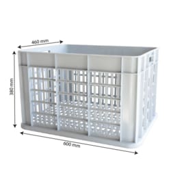 Gilac&trade;&nbsp;Stackable Perforated Crate with Handles