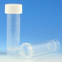 Globe Scientific Self-Standing Transport Tubes with Separate Screw Cap 5 mL | Buy Online | Globe Scientific | Fisher Scientific