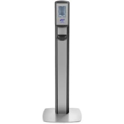 PURELL™ MESSENGER™ CS8 Silver Panel Floor Stand with Dispenser
