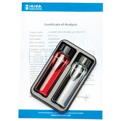 Hanna Instruments Cal Check Standards for HI-771 Ultra High Range Chlorine Checker HC Calibration Check Set | Buy Online | Hanna Instruments&trade; | Fisher Scientific