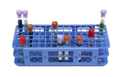 Fisherbrand Fold and Snap Tube Rack Blue | Buy Online | Fisher Scientific