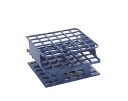 Fisherbrand Tube Rack Half POM Blue | Buy Online | Fisher Scientific