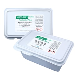 High-Tech Conversions Free-Sat™ Ultimate 70, 70% IPA Saturated, Sealed-Edge Polyester Cleanroom Wipes