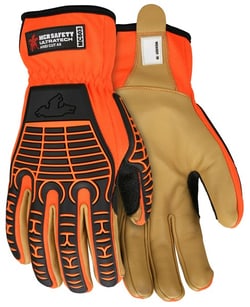 MCR Safety UltraTech™ Hi-Vis Mechanics Gloves with TPR Padding
