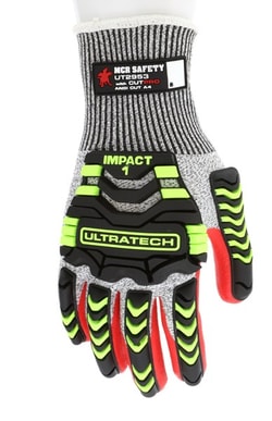 MCR Safety UltraTech CutPro Hi-Vis Nitrile Foam Coated Mechanics Gloves with TPR Padding 2X-Large | Buy Online | MCR Safety | Fisher Scientific