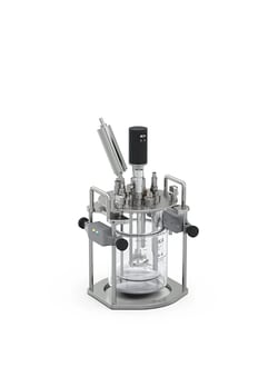 IKA™ Habitat Ferment Bioreactor 1 L Double-Walled Glass Vessel Package