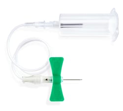 Innovative Med Tech UltraFlo-R Push Button Blood Collection/Infusion Set, with Holder attached