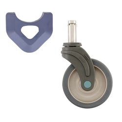Metro™ 5 in. Polymer and Stainless Steel Total-Guard Stem Casters for MetroMax Industrial Plastic Shelving Racks