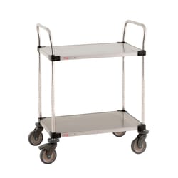 Metro&trade;&nbsp;Super Erecta Stainless Steel Solid 2-Shelf and 3-Shelf Lab Utility Carts