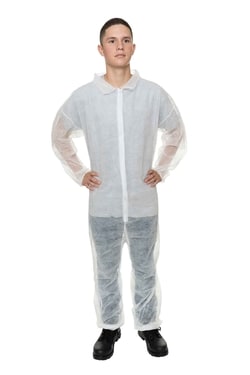International Enviroguard™ Polypropylene Coveralls with Elastic Wrists and Open Ankles