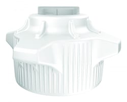 Justrite™ Polypropylene, Open Top Cap With Closed Adapter, 120 mm (2 Pack)