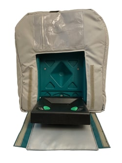 Hughes 16-Gallon Gravity Fed Eyewash Heated Jacket 120 V plug