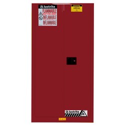 JUSTRITE&nbsp;Drum Storage Cabinets, 55 gal., Self-Close, with Drum Support