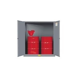 JUSTRITE&nbsp;Drum Storage Cabinets, 100 gal., Manual Close, with Drum Support
