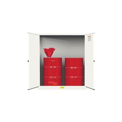 JUSTRITE&nbsp;Drum Storage Cabinets, 100 gal., Manual Close, with Drum Support