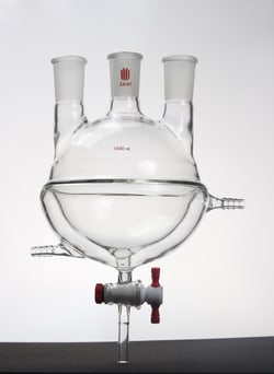 Synthware™ Three Neck Half-Jacketed Flask