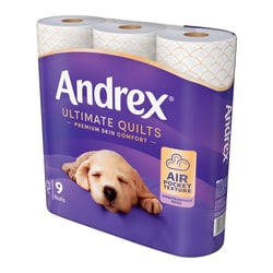 Kimberly-Clark Professional Andrex Ultimate Quilts Toilet Tissue 4 x 9 Rolls | Buy Online | Kimberly-Clark Professional | Fisher Scientific