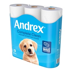 Kimberly-Clark Professional Andrex Complete Clean Toilet Tissue 4 x 9 Rolls | Buy Online | Kimberly-Clark Professional | Fisher Scientific