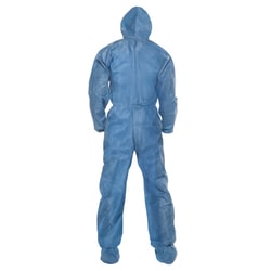 Ansell&nbsp;KleenGuard&trade; A20 Blue Coveralls, Attached Hood and Boots