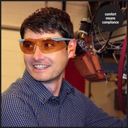 Ansell Smith Wesson Magnum 3G Safety Glasses Orange lens tint:Personal