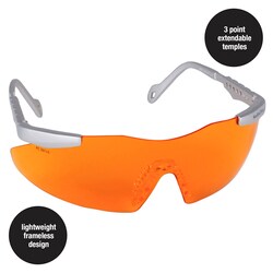 Ansell Smith Wesson Magnum 3G Safety Glasses Orange lens tint:Personal