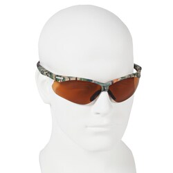 Ansell KleenGuard Nemesis CSA Safety Glasses Lens tint: Bronze; Frame color: