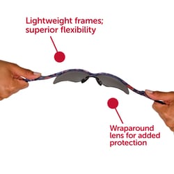 KleenGuard Nemesis Safety Glasses Frame Color: Camouflage, Lens Tint: Smoke,