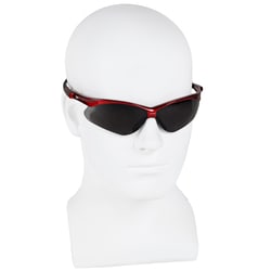 KleenGuard Nemesis Safety Glasses Frame Color: Red, Lens Tint: Smoke, Lens