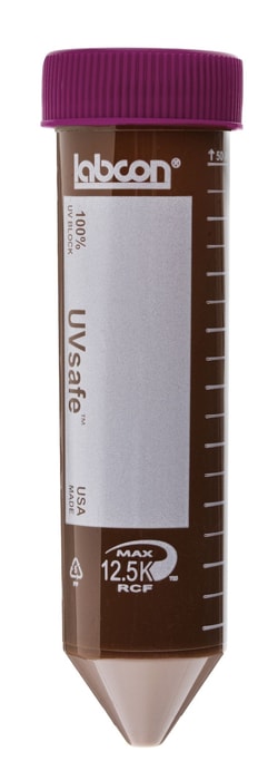 Labcon UVSafe 50 mL Polypropylene Centrifuge Tubes with Plug Style Caps