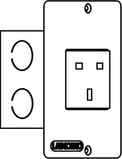 Labconco Single Electrical Receptacle Kits Single electrical receptacle